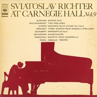 CBS Japan At Carnegie Hall : Richter - At Carnegie Hall Volume 09